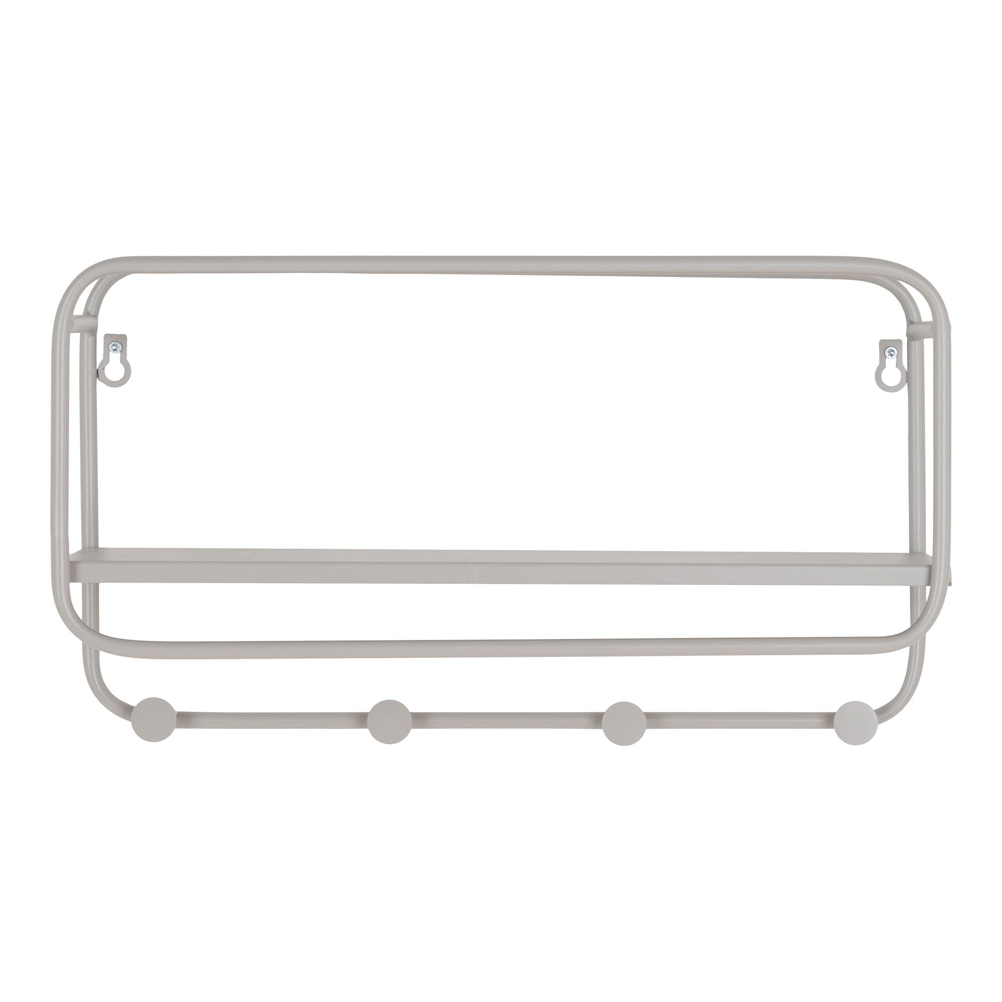 Feira – Hutablage, Stahl, grau, 45×15×25 cm